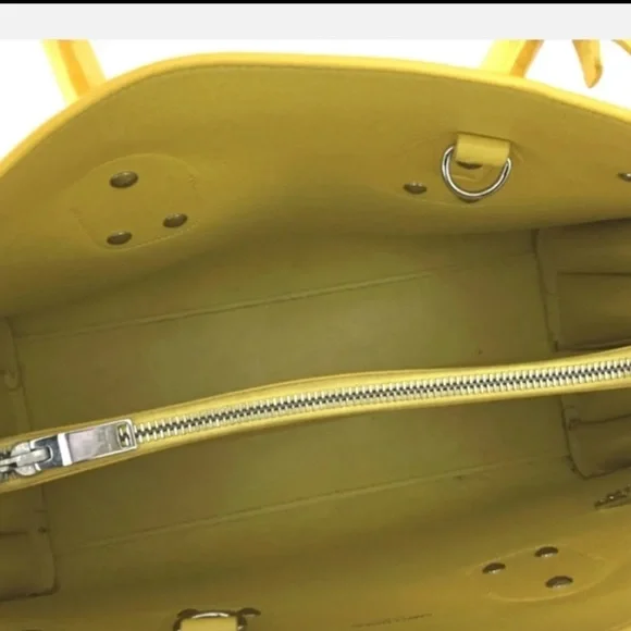 Authentic Saint Laurent Sac De Jour Yellow Leather Hand Bag - Picture 7 of 11